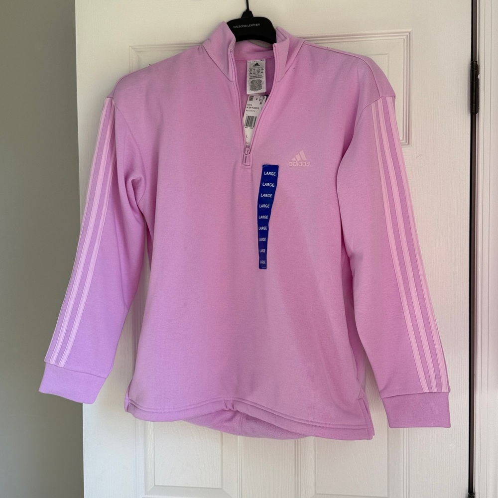 Adidas Bright Pink/Purple Zip Fleece